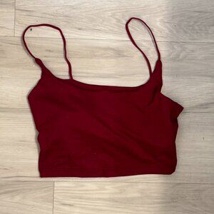 Red Cropped Tank top